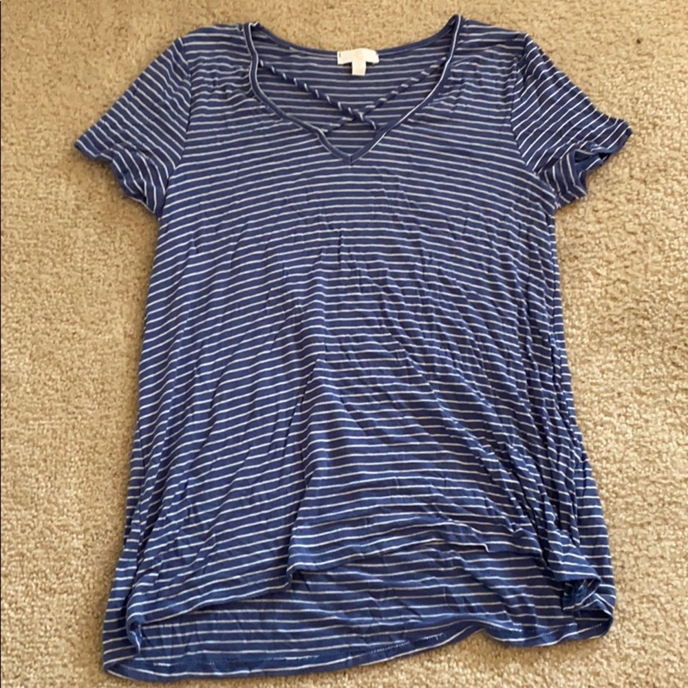 flowy blouse with cross detail